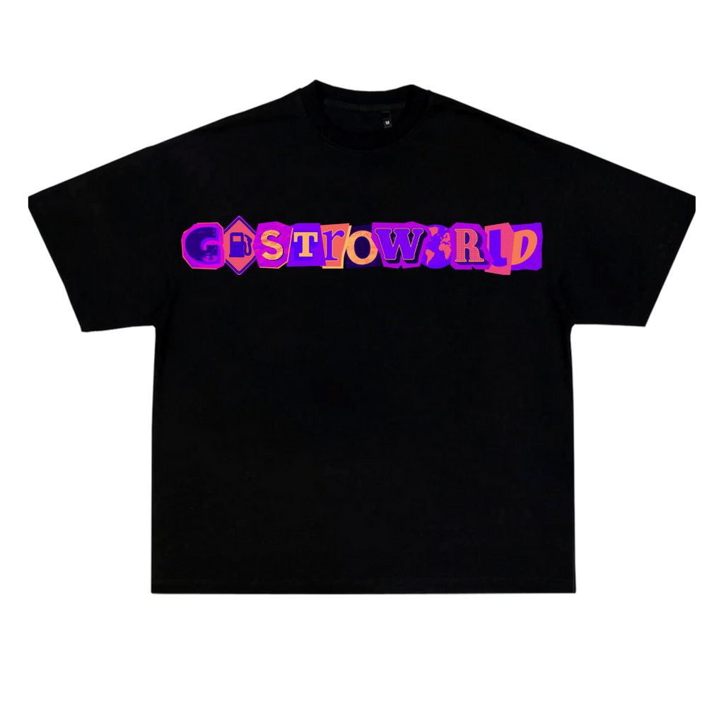 GASTROWORLD (Neon Purp) Cutout T-Shirt