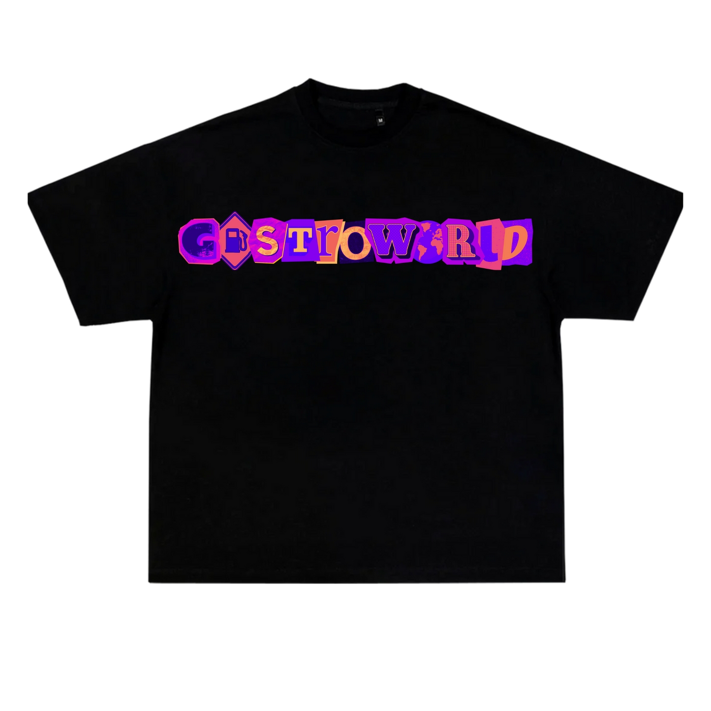 GASTROWORLD (Neon Purp) Cutout T-Shirt