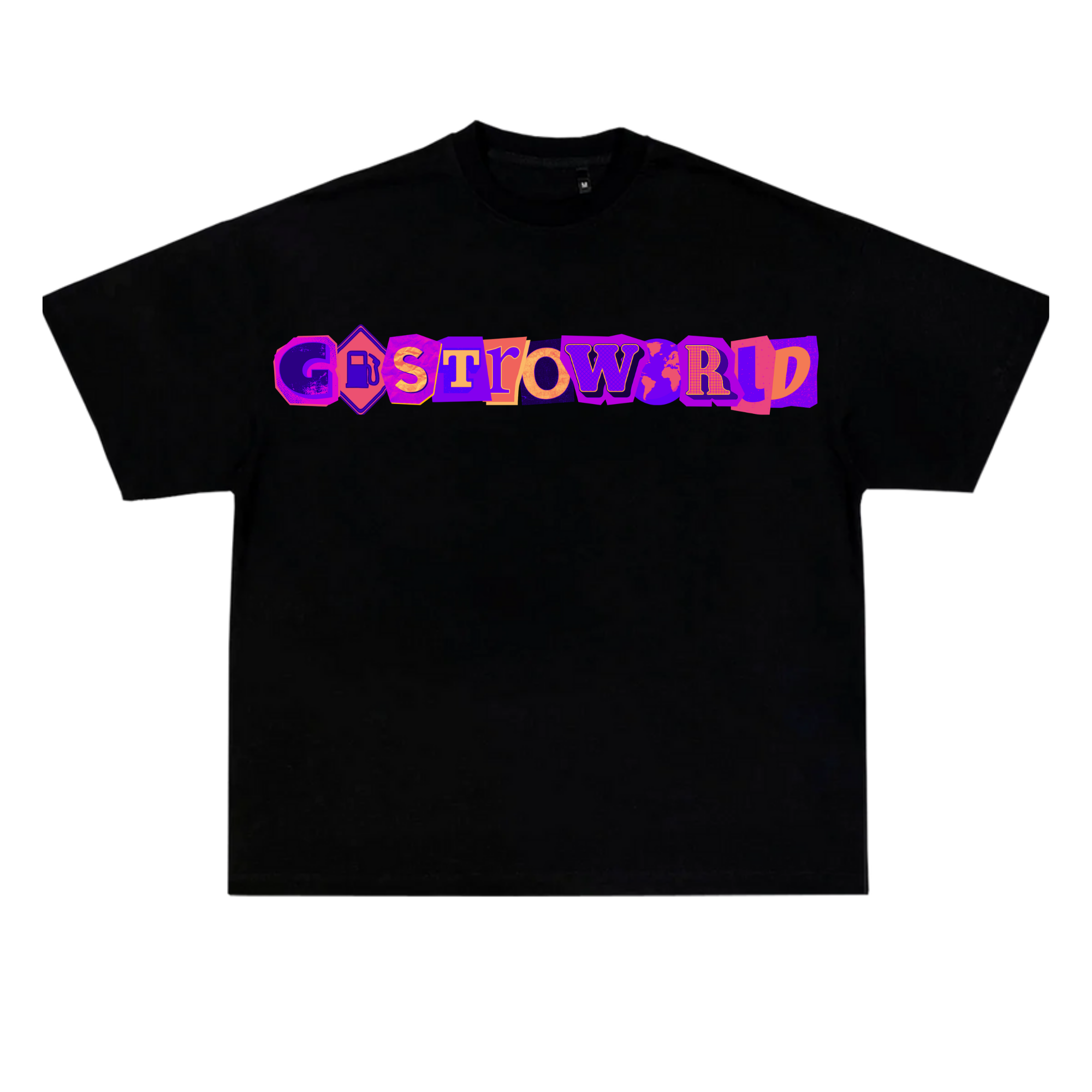 GASTROWORLD (Neon Purp) Cutout T-Shirt