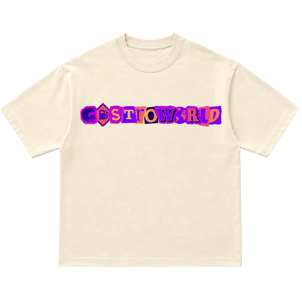 GASTROWORLD (Neon Purp) Cutout T-Shirt