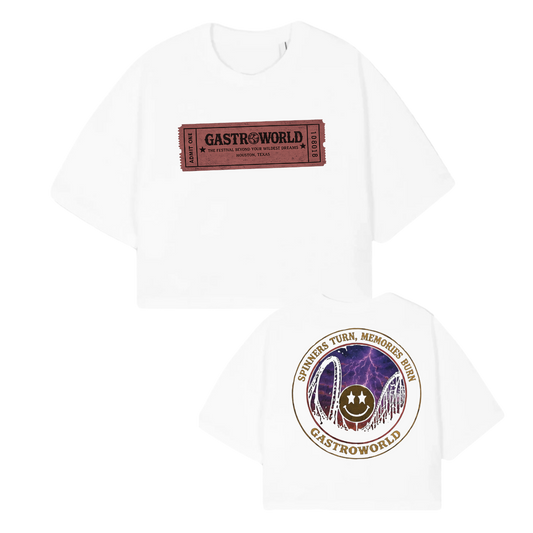 GASTROWORLD “Admit One” Crop T-Shirt - GAS GIRL Limited Release
